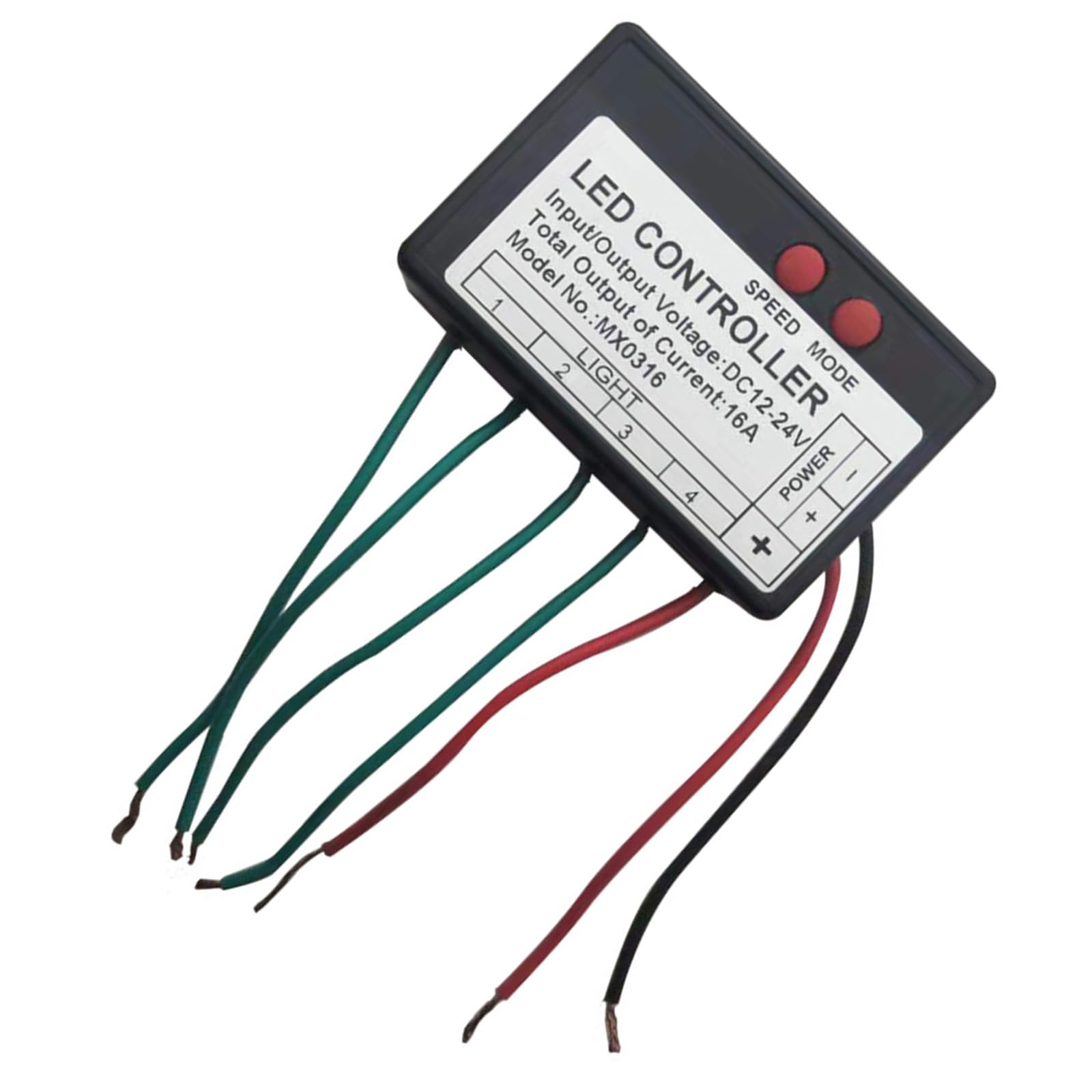 YROHGKPN LED Sign Controller Supports Flowing Running Flashing Jumping Modes Light Box Switches for Commercial Lighting LED Signboard Controller