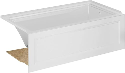 Miniatura 8 de American Standard 2545102.02 Town Square S 60"x30" Bañera de drenaje derecho en blanco