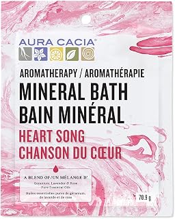 Aura Cacia Aromatherapy Heart Song Mineral Bath, 70.9g Packet