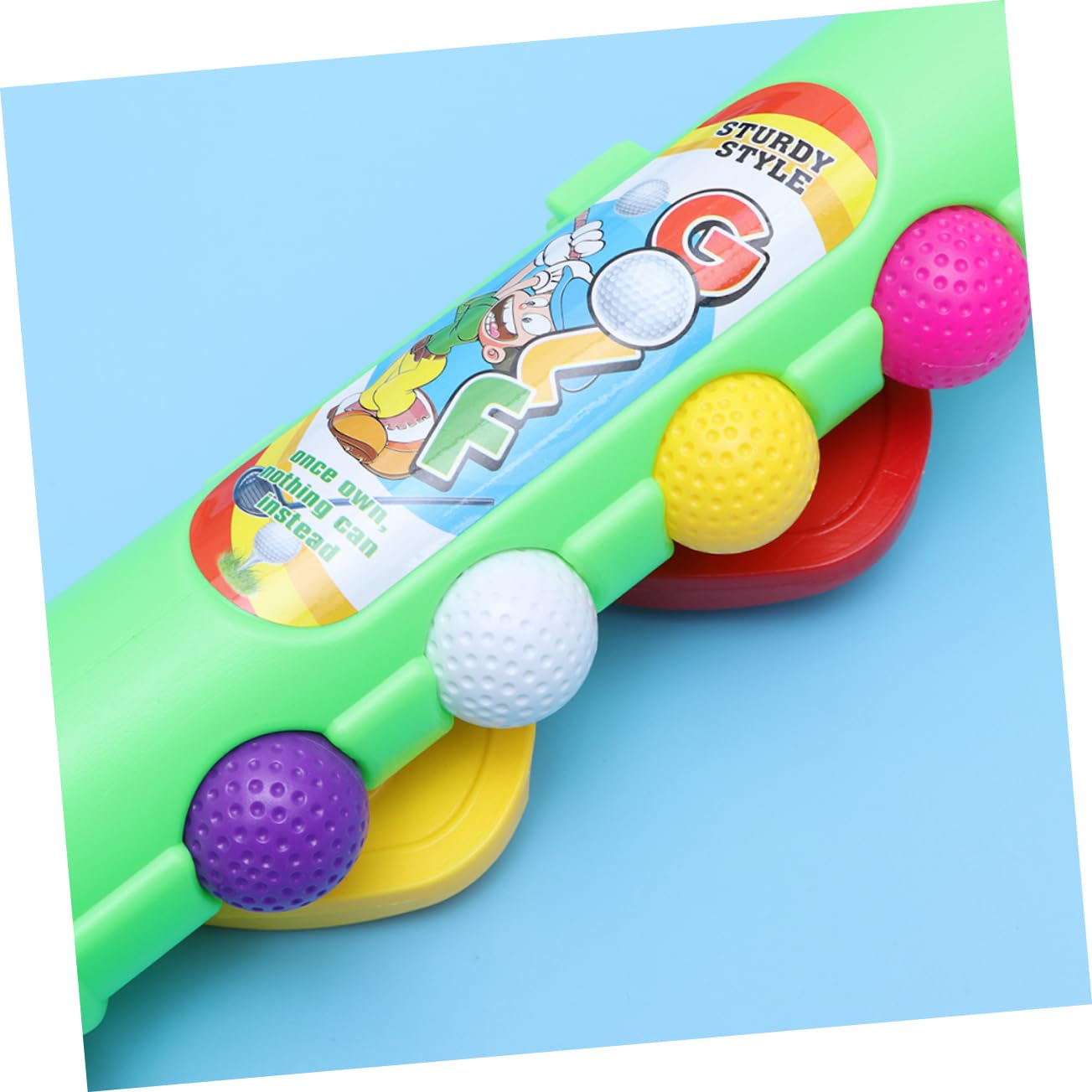 2sets Golf Per Ragazzo Ragazza Plastica Verde Gioco Educativo Indoor e Outdoor Sviluppo Fisico e Mentale Attività Genitore-figlio