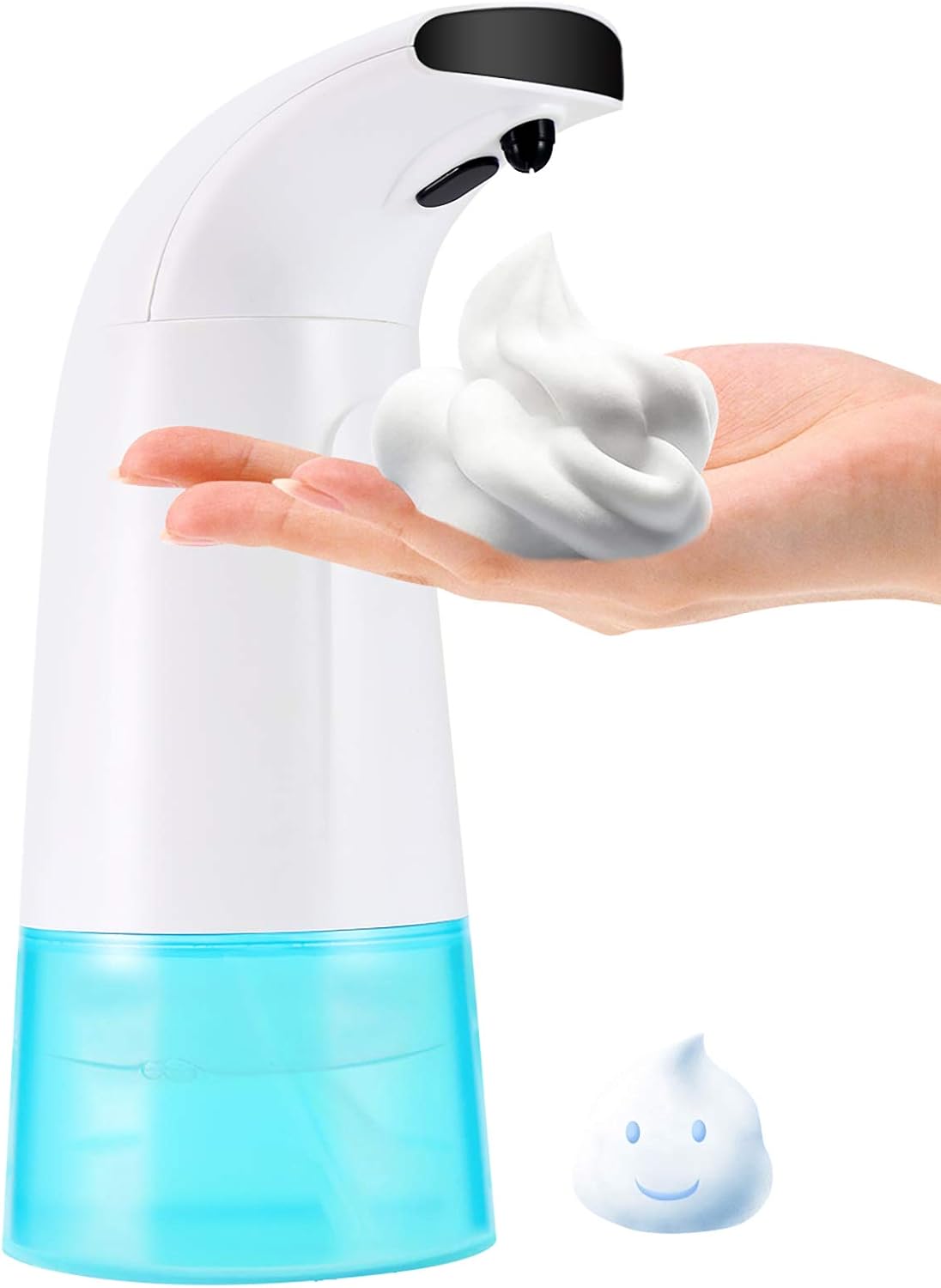 Foaming Soap Dispenser Touchless, Automatic Soap Dispenser Hand Free Countertop Soap Dispensers for Bathroom Kitchen Office