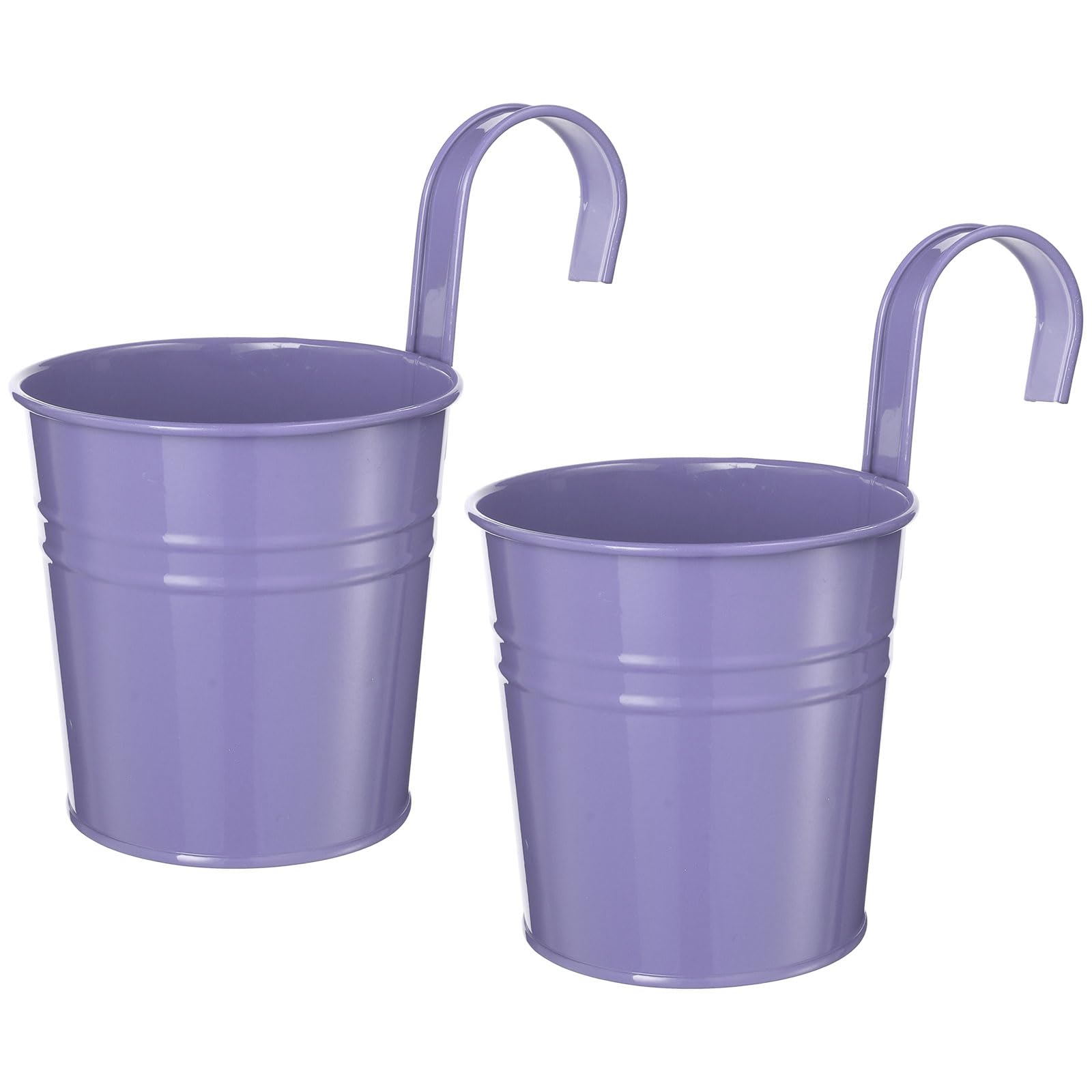 Pot de fleurs pour balcon PATIKIL seaux suspendus en fer violet pour balustrade et clôture