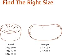 Vista 5 de Yaxa Basics - Puf relleno de espuma viscoelástica con funda de microfibra Marrón