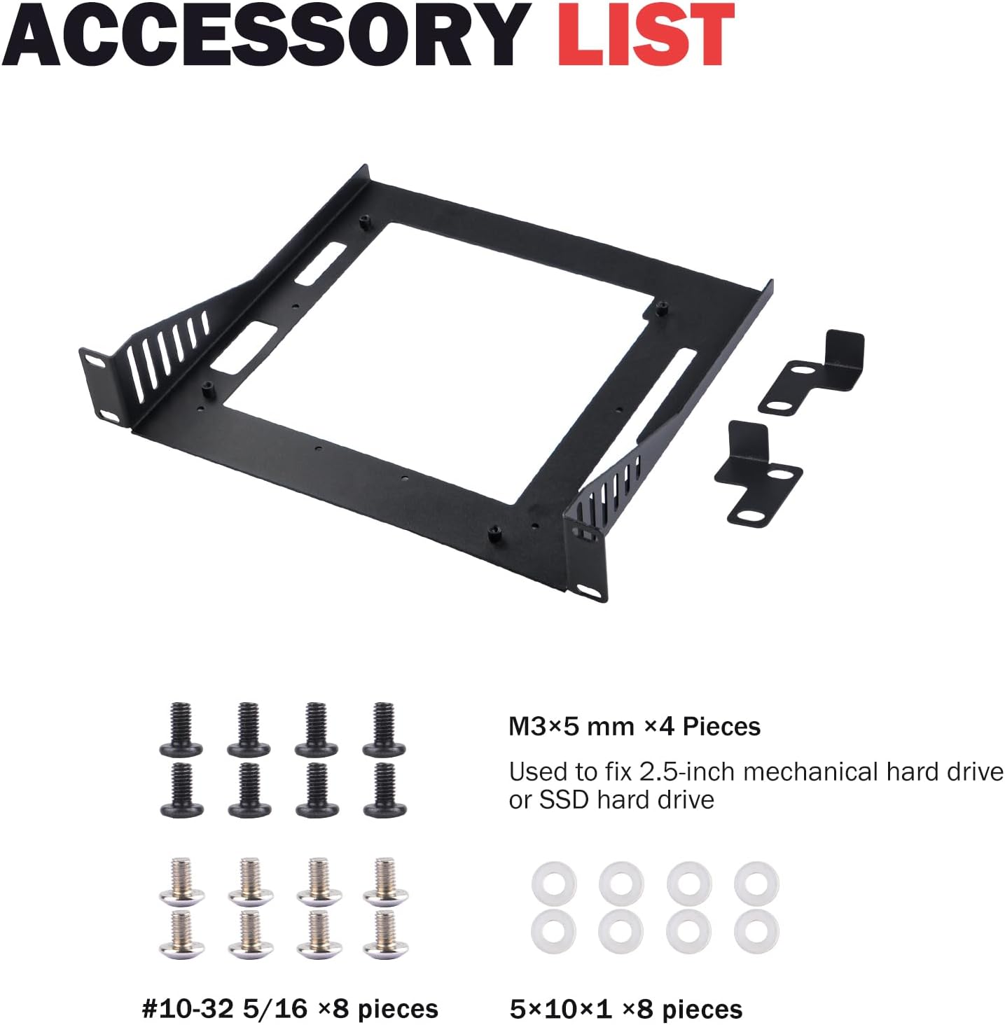GeeekPi Mini ITX Shelf 1U Rack, 7.87" Depth, Support Mini-ITX Motherboard/Super6C, for 10 Inch Server Rack & RackMate T1/T0 Rackmount