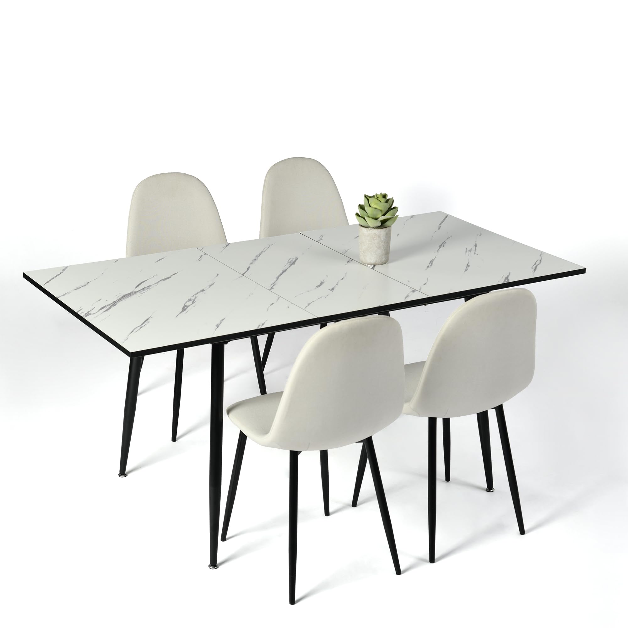 Urban Meuble  Black Modern  Upholstered Velvet Dining Chairs in Size Set of 2, Sports Direct