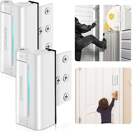Home Security Door Locks - 2 Pack, Protect Your Home with Our...