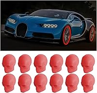 Vista 16 de Tapones de vástago de válvula de neumático para automóvil, 4 tapas de aire para neumáticos, tapones de válvula de rueda de automóvil iluminados