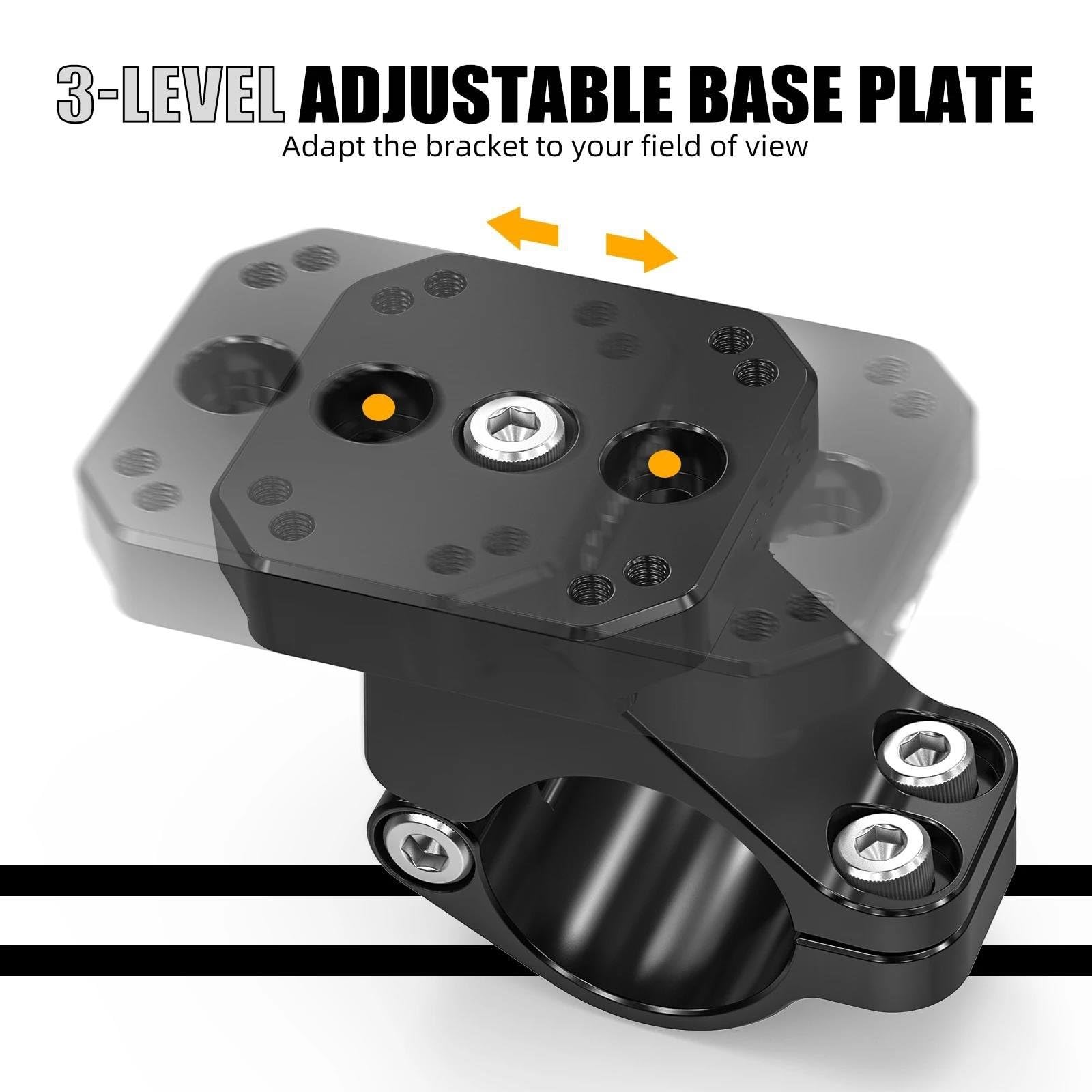 Guidon Fixe Support De Téléphone GPS pour Moto 32mm 1-1/4 Pouces Base pour BMW R1200GS R1250GS R1300GS/Adventure 2013 – 2025