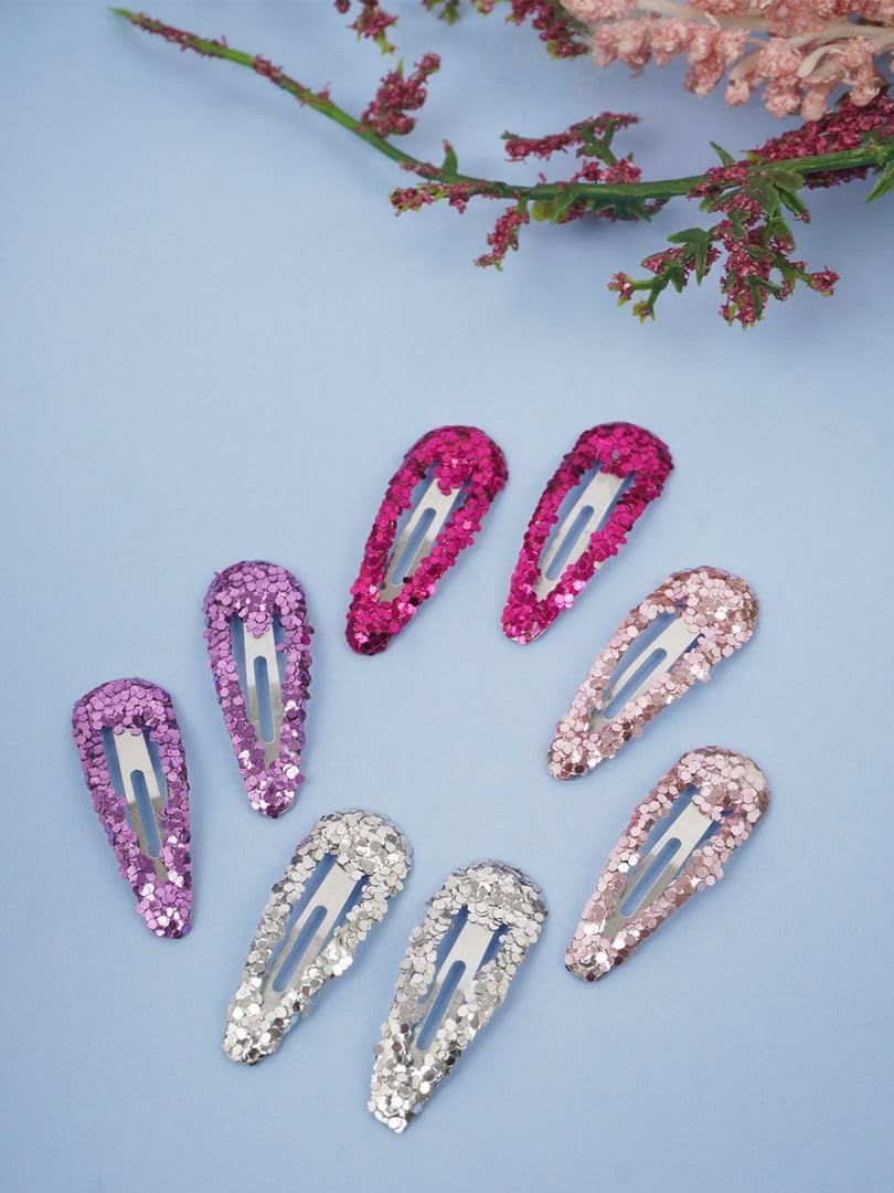 Diversa Sparkling Dazzle Small Glitter Tic Tac Colorful Cute Stylish Hair Pins Clips for Baby Girls- 8 pcs, (Multicolor) (B0CS7R2KXG) Amazon Price History, Amazon Price Tracker