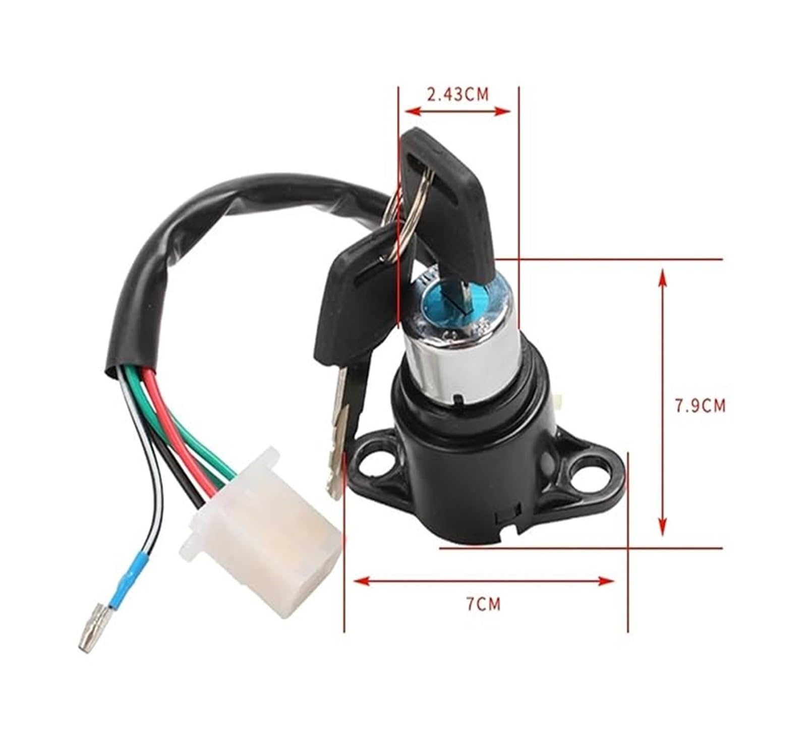 Blocco Accensione Per Magna 250 Per Steed 400 VT250 VT600 VT750 Per Shadow 600 750 Per VLX600 Chiave Di Blocco Dell'interruttore Accensione Della Motocicletta Moto