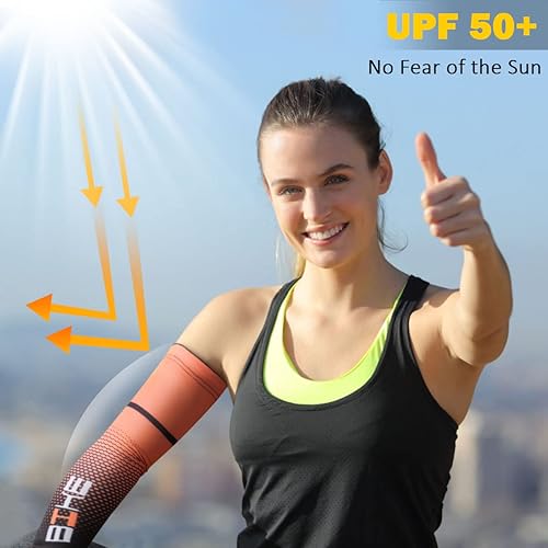 Miniatura 3 de beister Mangas de compresión de enfriamiento con protección solar UV mangas de brazo para hombres y mujeres ciclismo