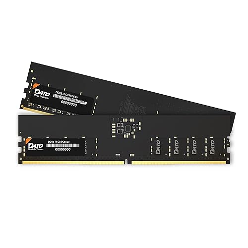 DATO DDR5 UDIMM 32GBキット (16GB×2) デスクトップ用メモリ 5600MHz PC5-44800 CL46 1.1V 288ピン Non-ECC Unbuffered DIMM