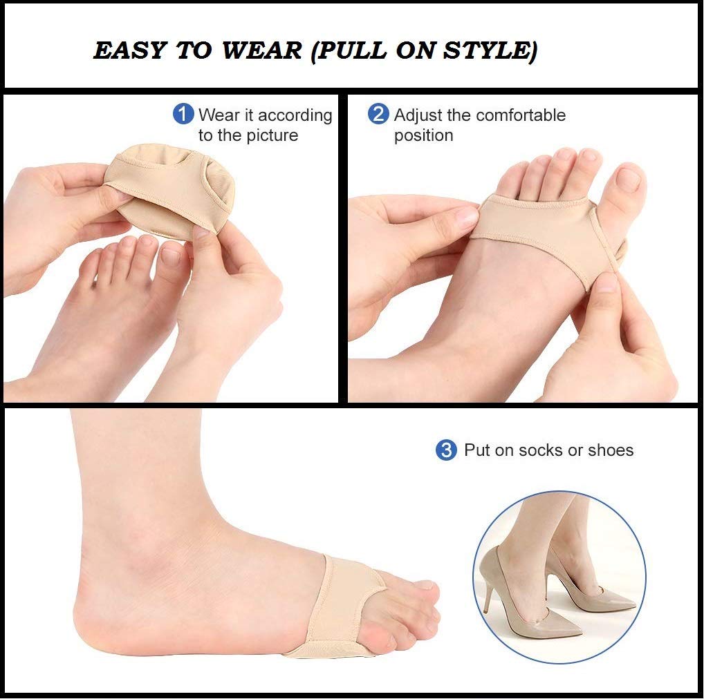 1 para nakładek żelowych do stóp - Pedimend przedstopia śródstopia twarda skóra Morton Neuroma - zapalenie powięzi, poduszka przedstopia, ból łuku, wkładki do butów, wysokie obcasy - Sprzedawca z Wielkiej Brytanii
