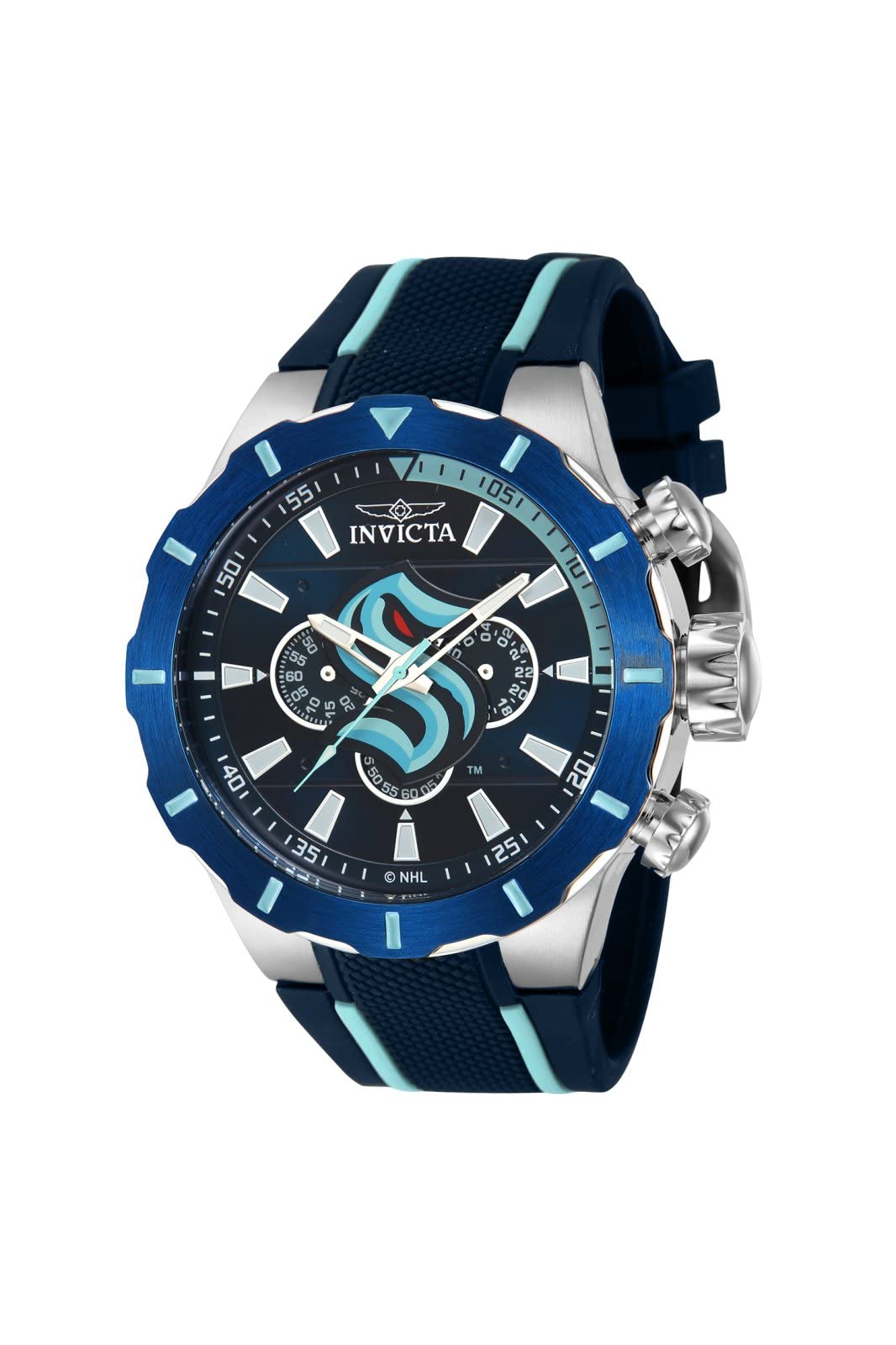 Invicta NHL Seattle Kraken Men's Watch - 52mm. Blue. Light Blue (43190)