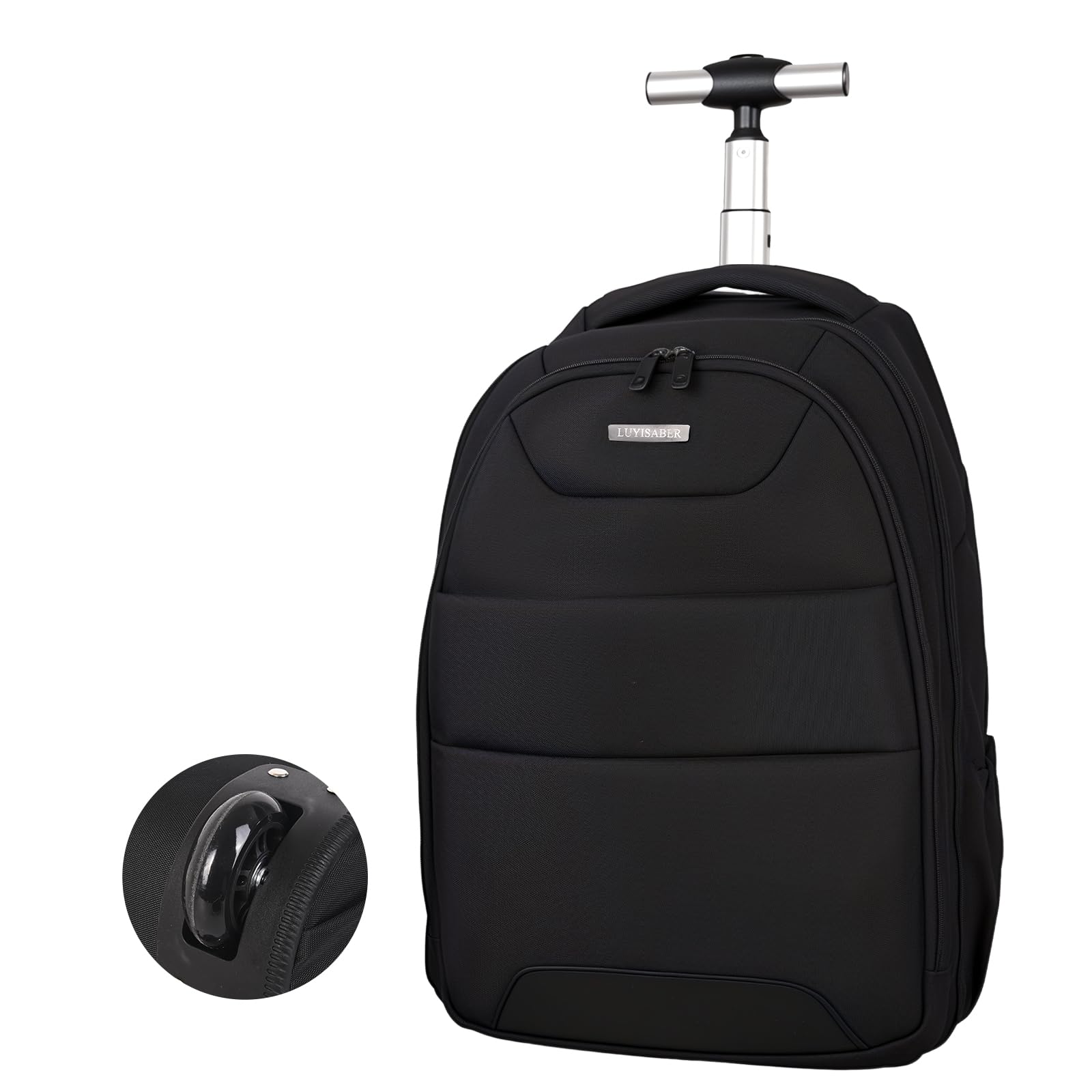 Hivexagon Sac à Dos à roulettes 32L,Confortable,décontracté, résistant et Facile à Transporter, pour Ordinateur Portable, Livres et Documents, Bretelles dissimulées, idéal pour Les Voyages d'affaires