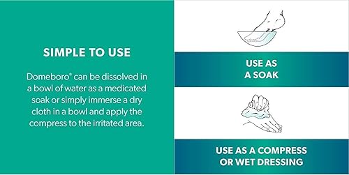 Miniatura 8 de Domeboro Paquetes de polvo calmante para aliviar las erupciones, 12 unidades (paquete de 3)