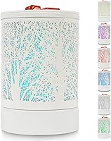 Vista 11 de Calentador de cera con fragancia, calentador de aceite eléctrico, quemador para cera perfumada, para decoración del hogar, diseño de Navidad