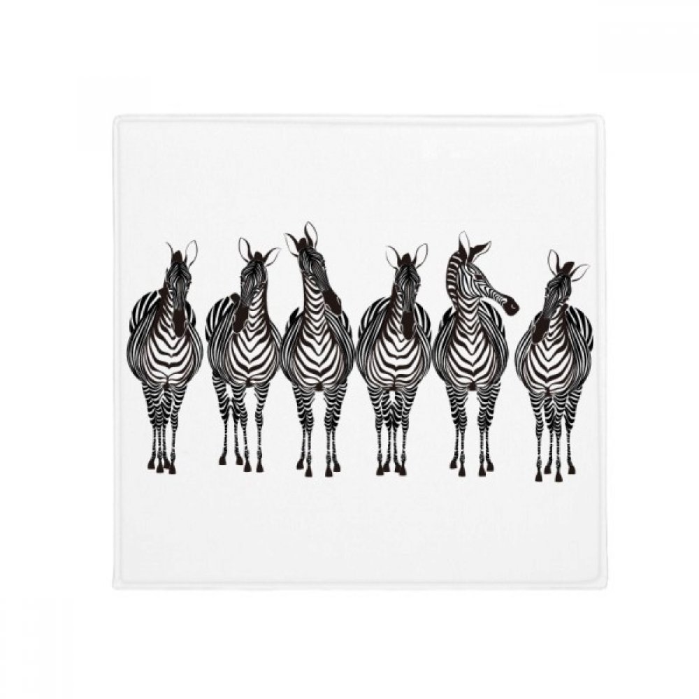 Tapis motif zèbre 80cm cadeau original déco pour pendaison de crémaillère