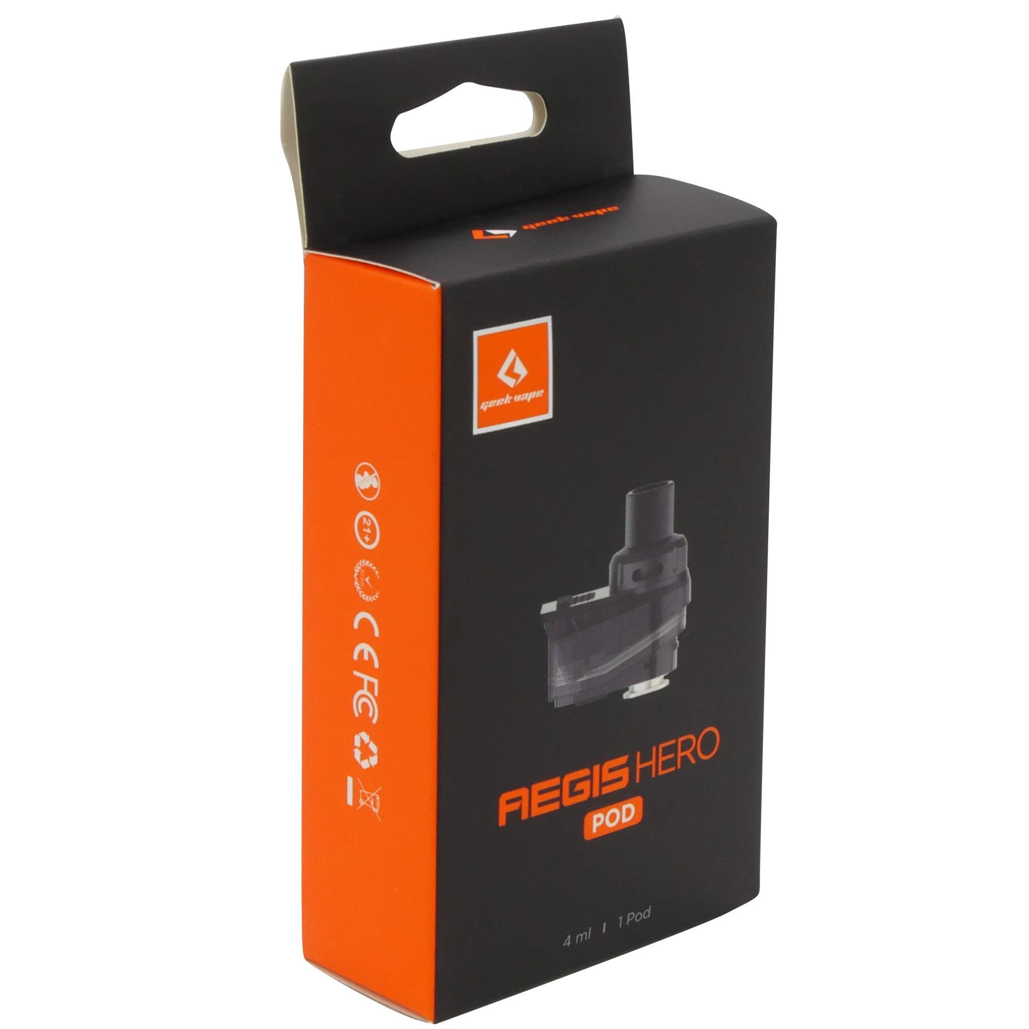 GeekVape Aegis Hero Pod Cartridge Replacement 4ml with 2 x Coil Evaporator Heads for e-cigarette: Amazon.de: Electronics & Photo GeekVape Aegis Hero Pod Cartridge Replacement 4ml with 2 x Coil Evaporator Heads for e-cigarette: Amazon.de: Electronics & Photo