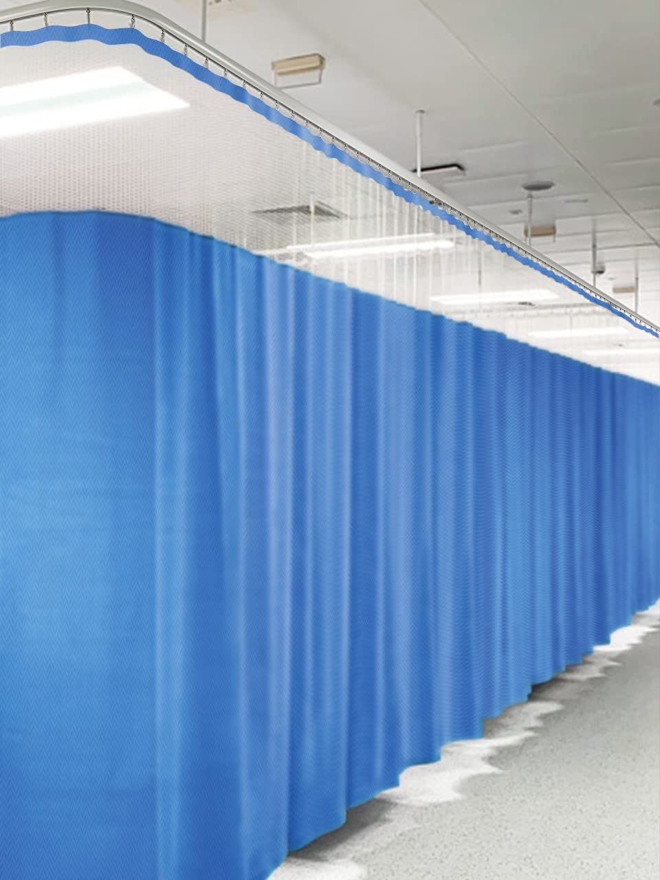 AURA FAB - Premium Hospital/ICU Curtains - 1 Year Warranty (Blue, 12FT Width X 7FT Height) (B0B19ZSK97) Amazon Price History, Amazon Price Tracker