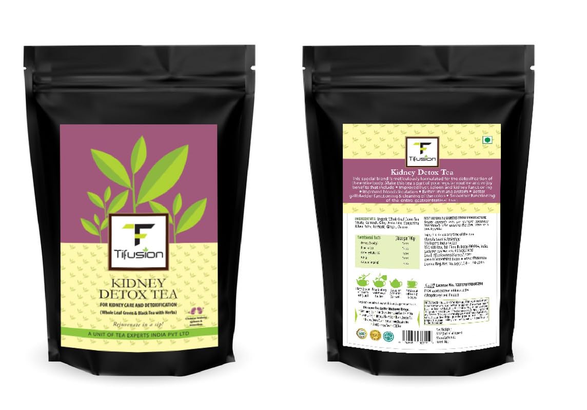 Tifusion Kidney Detox Tea with Dandelion Root & Amp, Chicory, Tulsi, Kalmegh | Tea for Cleansing Liver, Builds Immunity, Detox The Body, Improves Digestive Health, Cold Relief (50Gram) (B0DF7DN7YB) Amazon Price History, Amazon Price Tracker