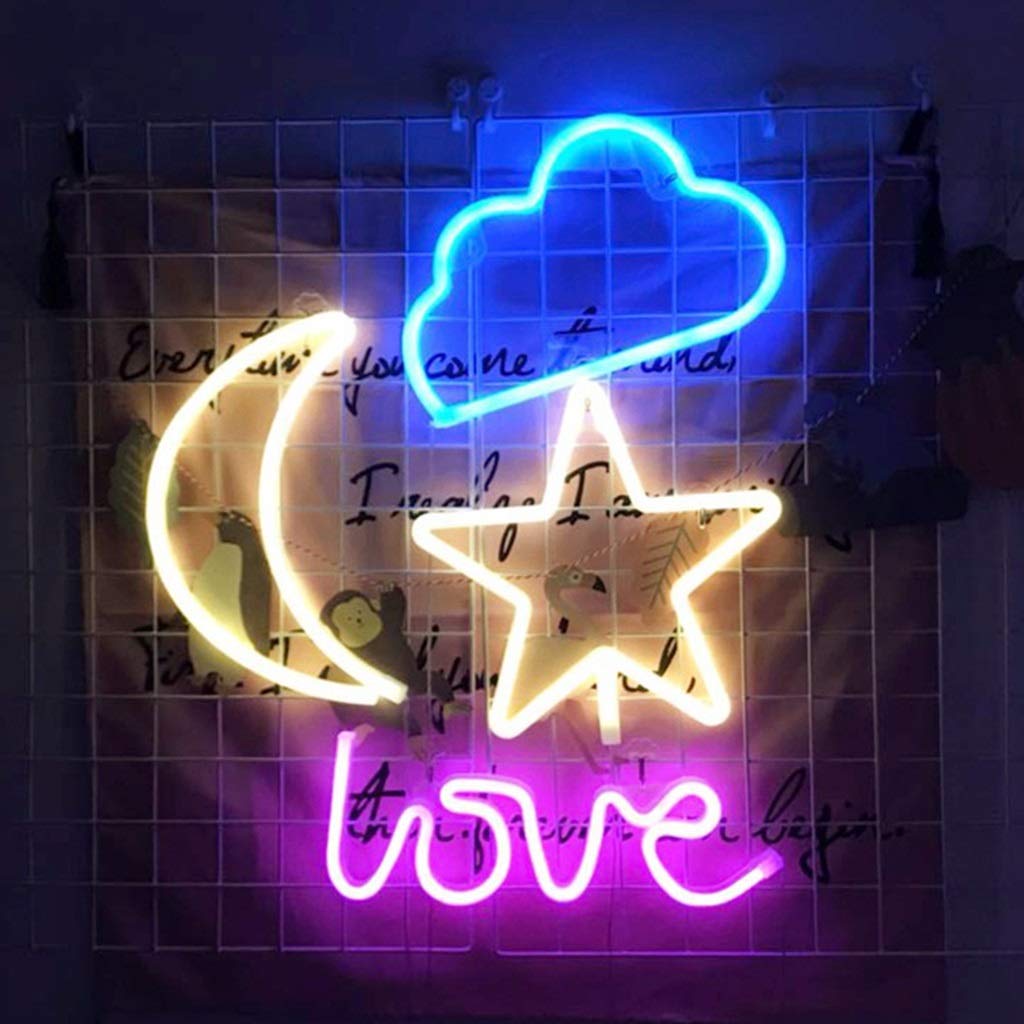 Insegne al neon Planet Led Neon Light Sign per parete USB / batteria alimentata Fiis | IT