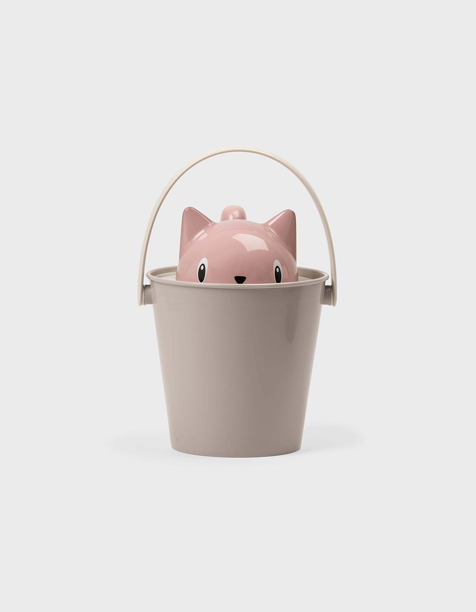 United Pets Crick Secchiello Porta Crocchette Gatto| Contenitore per alimenti secchi per animali domestici con coperchio e paletta | Capienza: 2 kg | Rosa | Made in Italy |Designer: Stefano Giovannoni