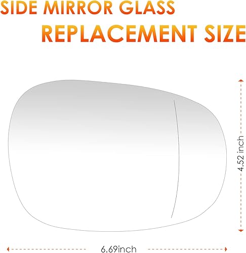 Miniatura 4 de Reemplazo de cristal del espejo lateral derecho del pasajero para BMW E82 E88 serie 1 2011-2013, E90 E91 E92 E93 serie 3 Series retrovisor lateral