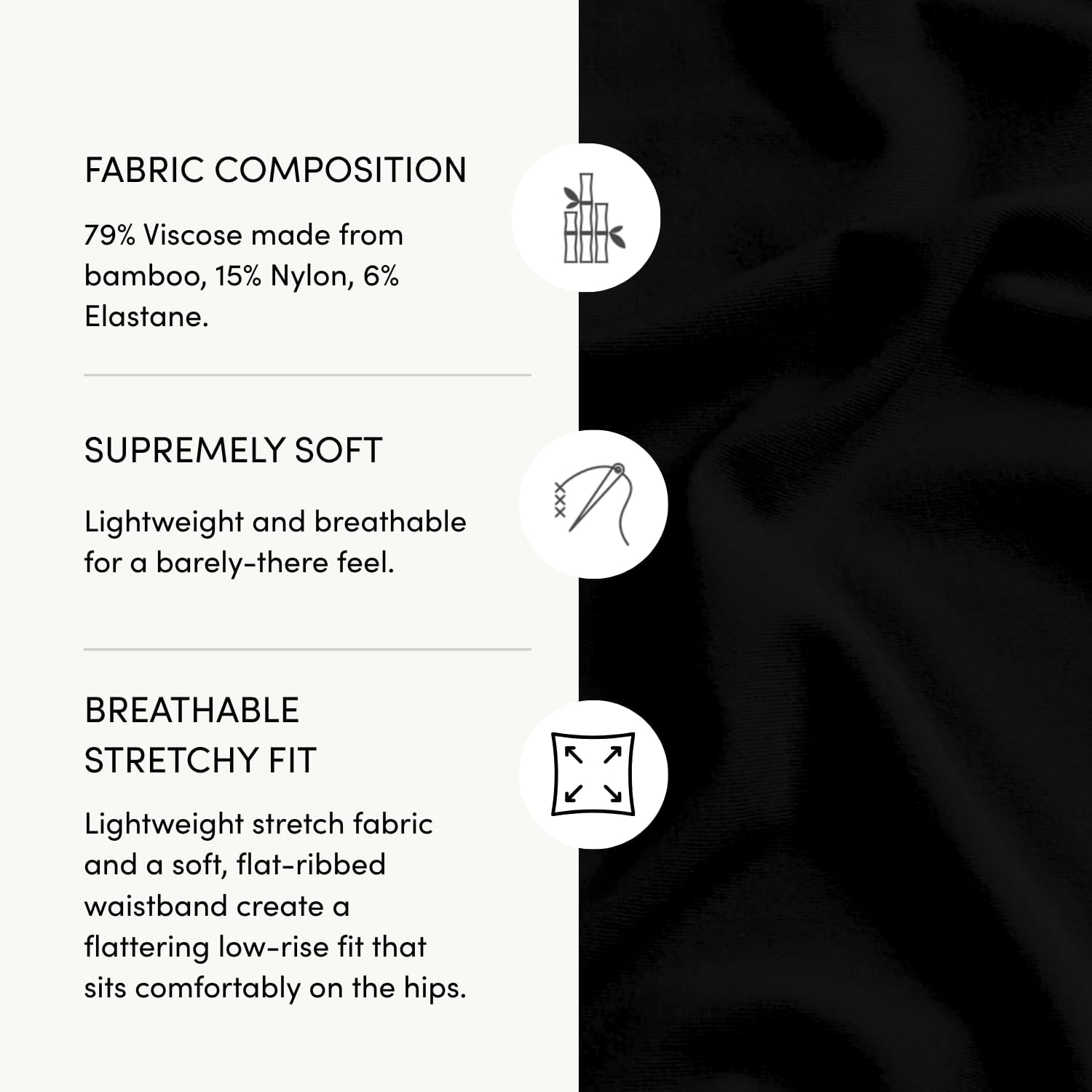 Boody - Brazilian Bikini - Bamboo Viscose - Low-Rise - Women's Underwear | Brazilian Bikini - Low-Rise - Moderate Coverage Fit - Soft, Flat-Ribbed Waistband - Brazilian Cut - Seamfree - Bamboo Viscose