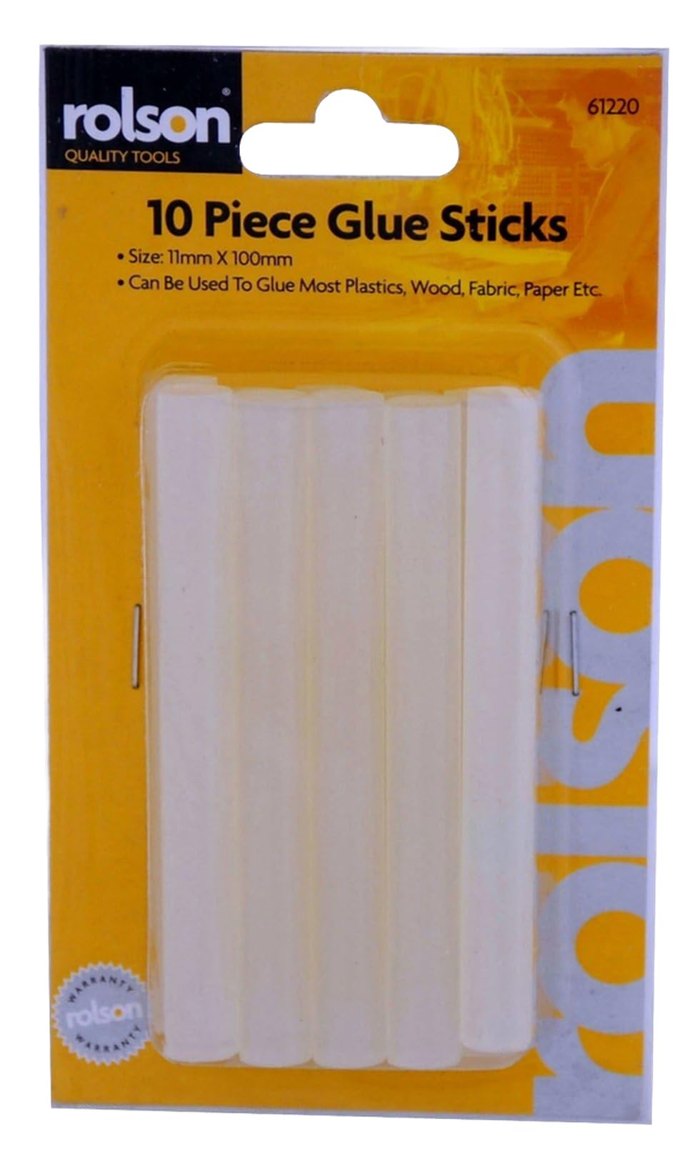 Rolson Silver 61220 10 Pc 100 X 11.2 Mm Glue Sticks
