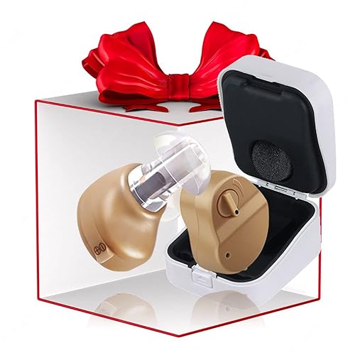 Miniatura 1 de Audífonos auditivos para adultos mayores con cancelación de ruido, amplificador auditivo invisible con 3 tamaños de puntas para los oídos, mini
