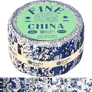 Needles Quilt Studio Fine China Jelly Roll Stoffstreifen