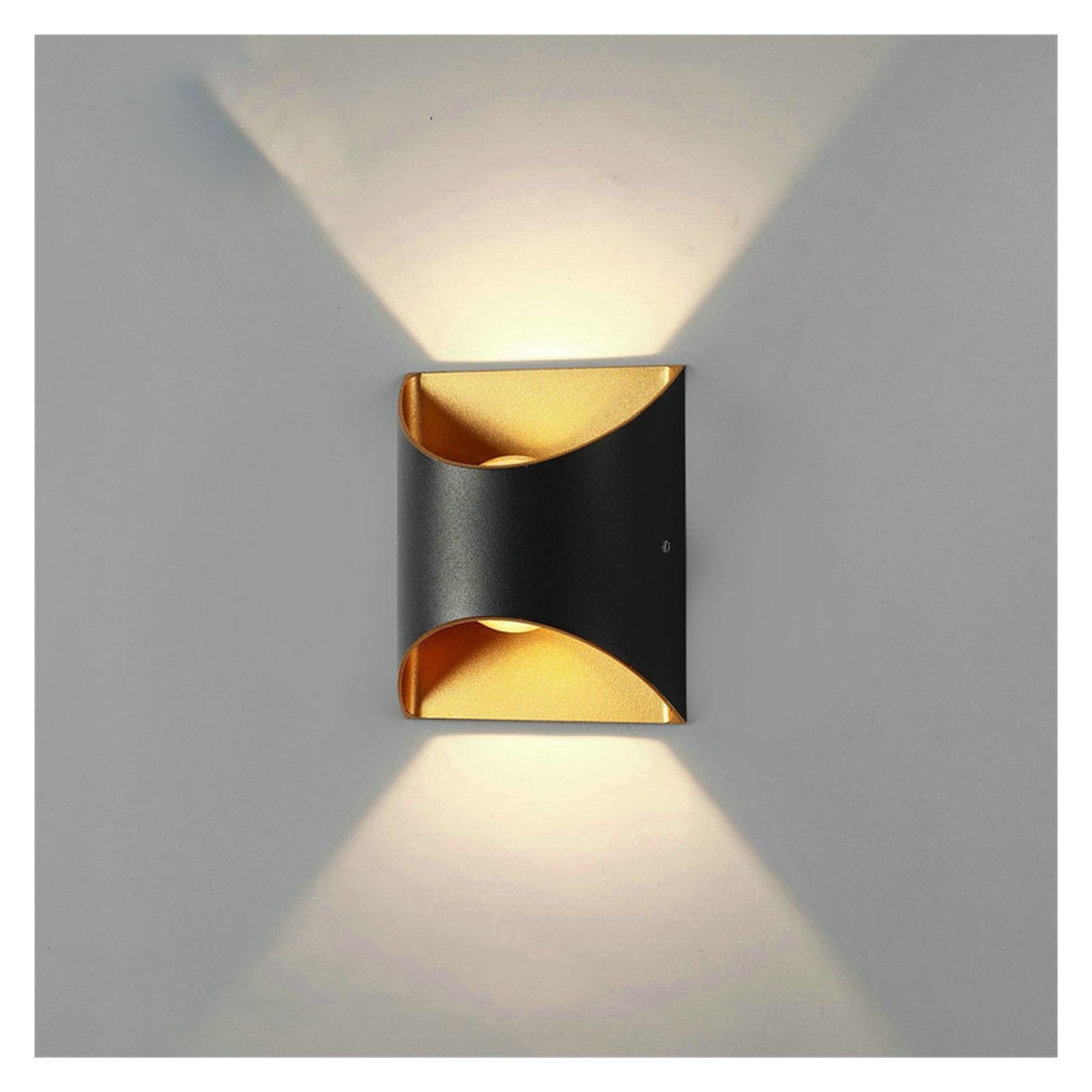 Apliques de pared LED para sala de estar y exteriores impermeables de 6W blanco frío 7