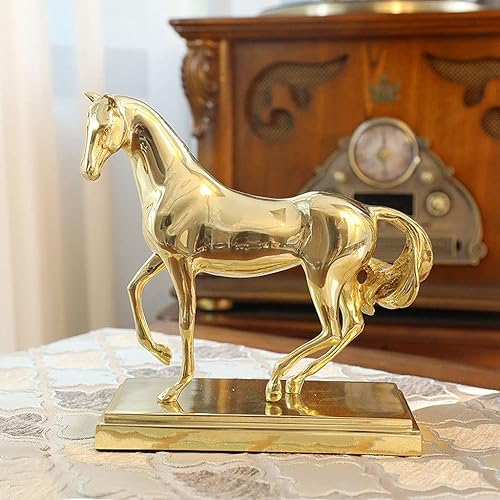 Miniatura 4 de SHUTING2020 Chinese feng Shui Statue Sculpture Copper Horse Decoration Study Room Living Room Desktop Decoration Decoration Modern Light Luxury Gift