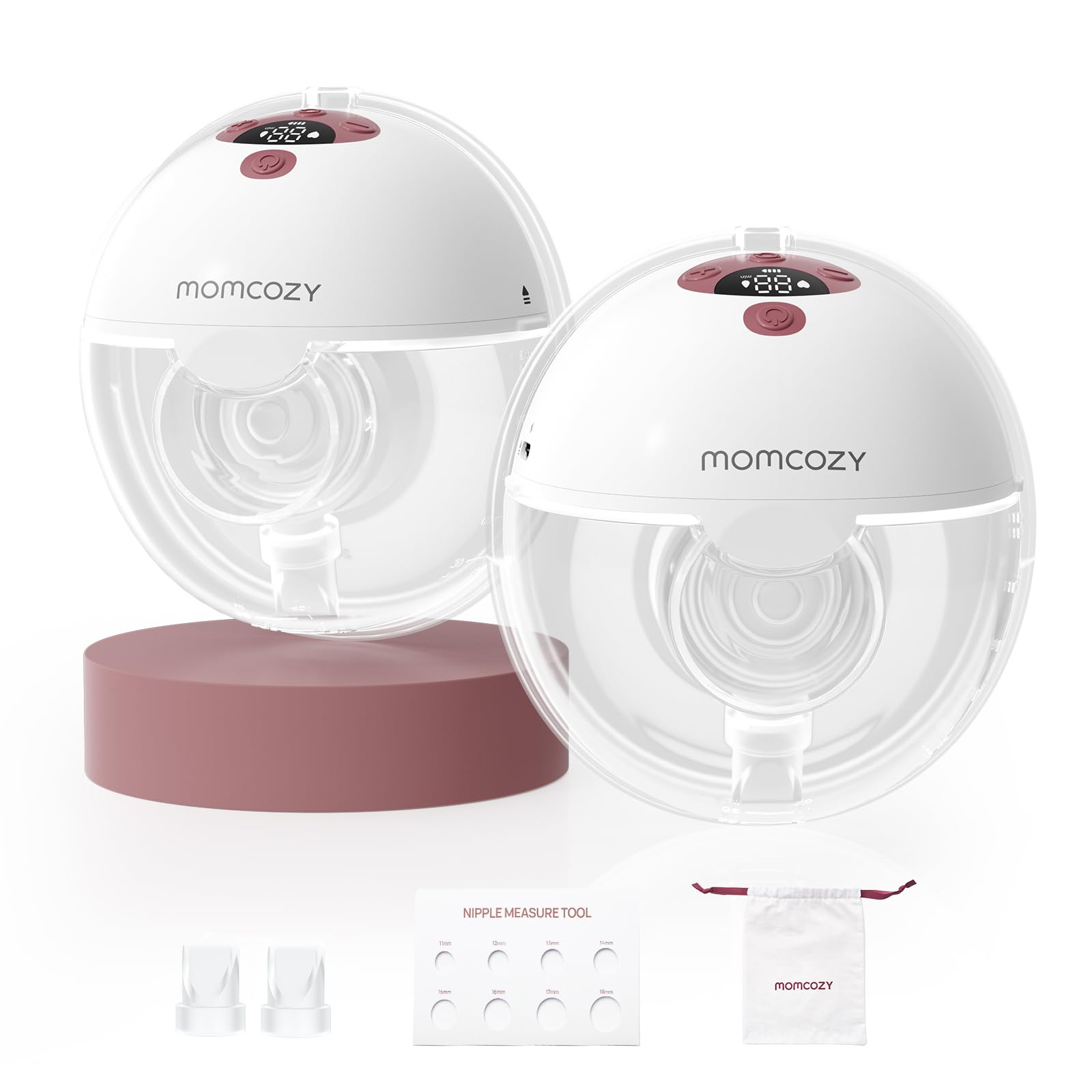 Momcozy M5 Lite Hands-Free Wearable Breast Pump, DoubleFit Flange for Baby-Like Comfort, 3 Modes & 9 Suction Levels, No Flange Insert or Hard Carry