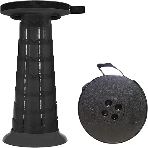 davidamy's gift Taburete plegable mejorado portátil telescópico plegable de 6 generación, taburete retráctil con capacidad de carga de 440 libras