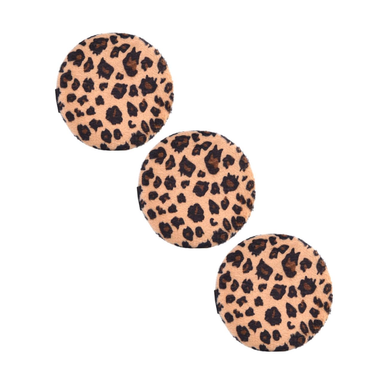 Didiseaon Pack of Soft Leopard Makeup Face Powder Gentle Comfortable for Women's Cosmetics Random