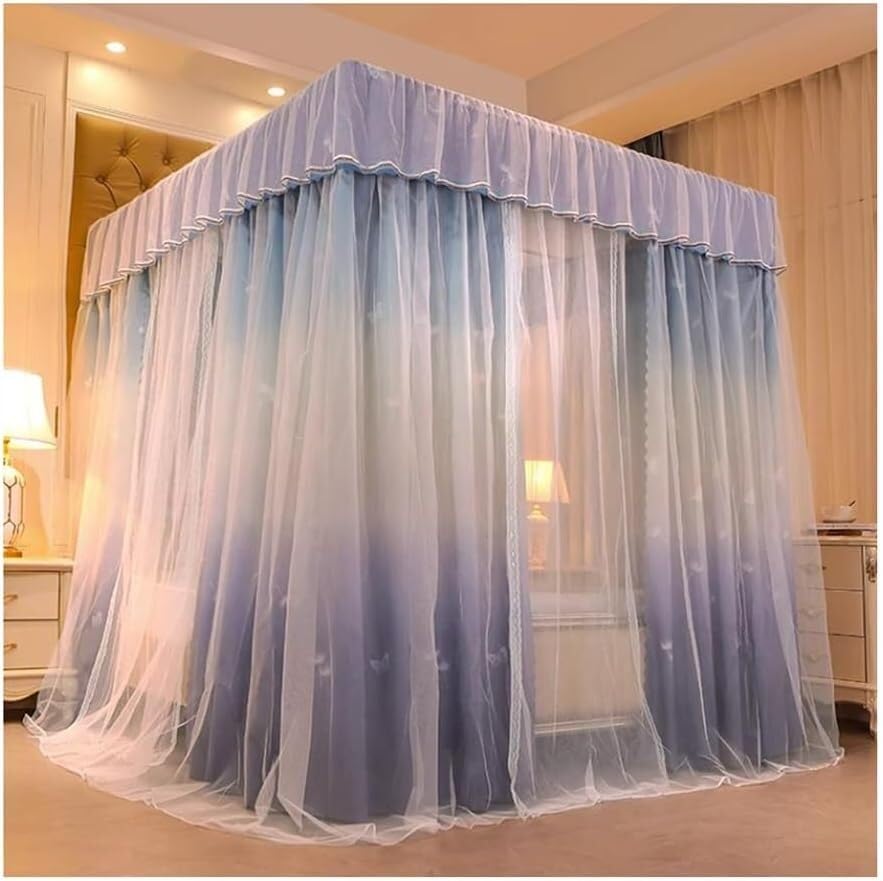 Ciel de lit moustiquaire décoratif double queen pour adulte