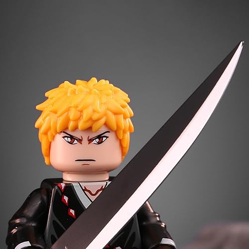 Miniatura 2 de YJacuing Juego de 8 mini figuras de acción de anime de 1.8 pulgadas, bloques de construcción, figuras en miniatura, juguetes para decoración de