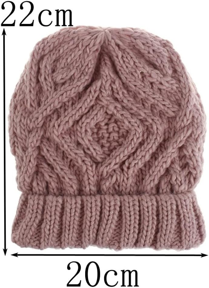 Women's Winter Autumn Handmade Warm Hat Knitted Beanie Thick