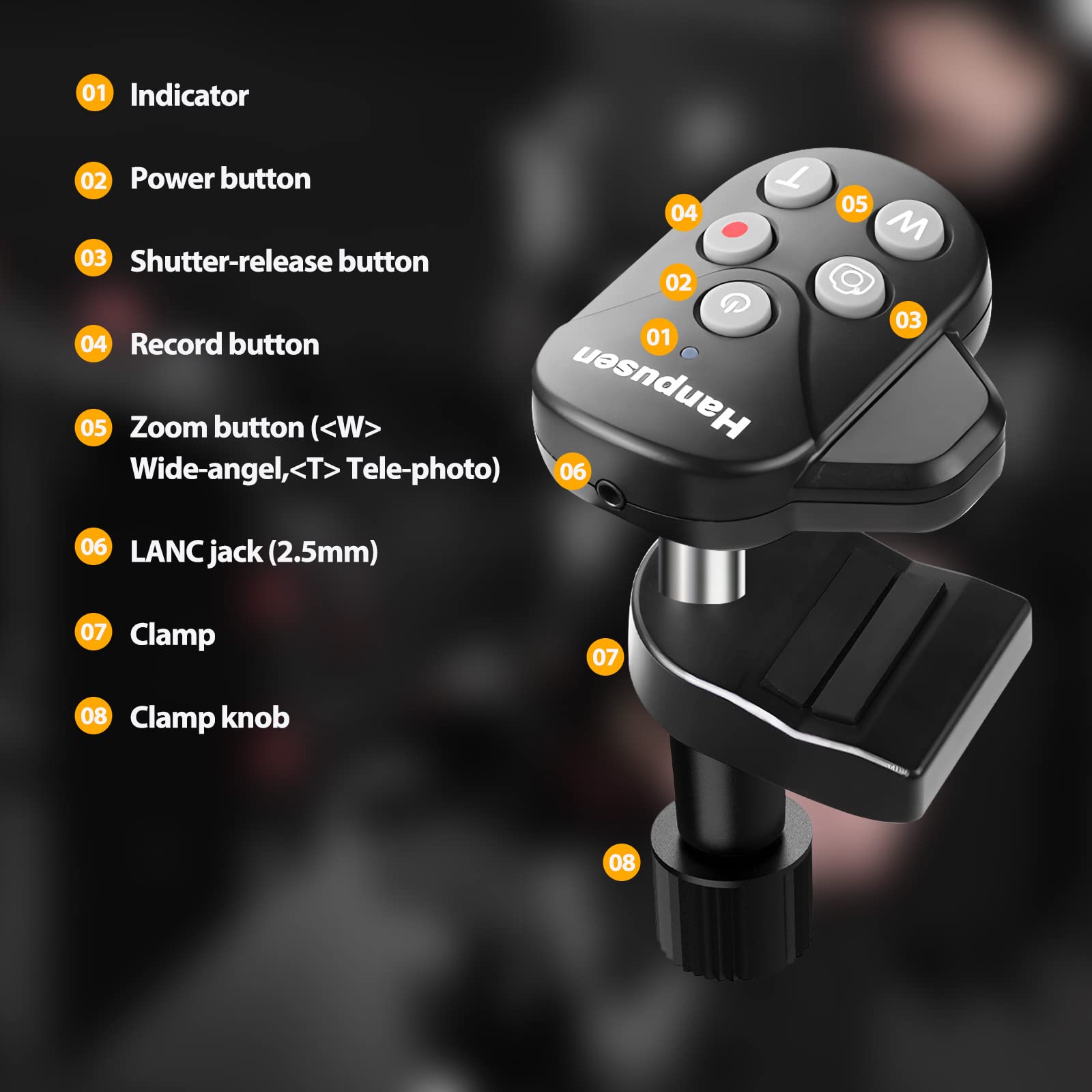Telecomando Lanc per videocamera Canon Vixia hf G40, G50, G70, G60, XA11, XA50, XA55, XL1S, XL2, XHA1, XM1, per Sony Z280, Z190, Z90, con jack LAN (2,5 mm) o AVR Jack