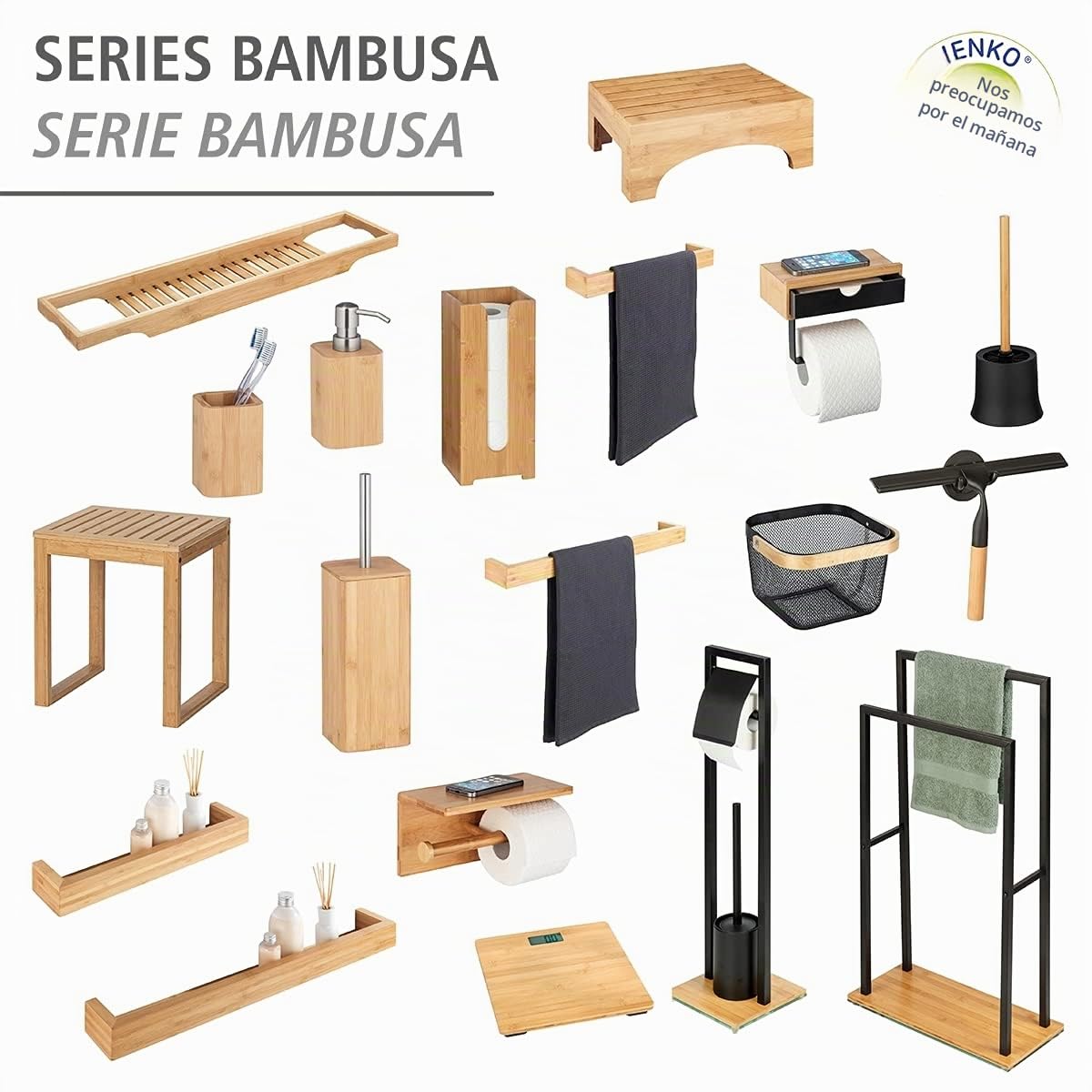 Bambusa - Báscula digital de bambú