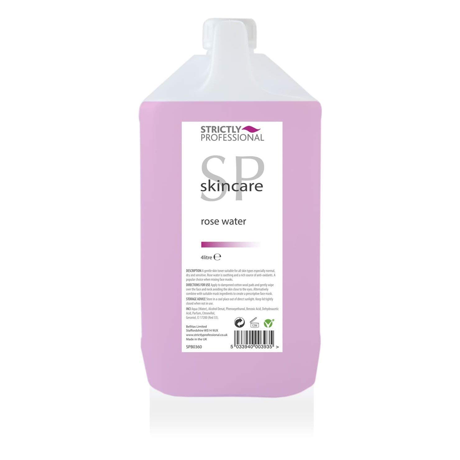STRICTLY PROFESSIONAL - ROSE WATER 4 LITRE