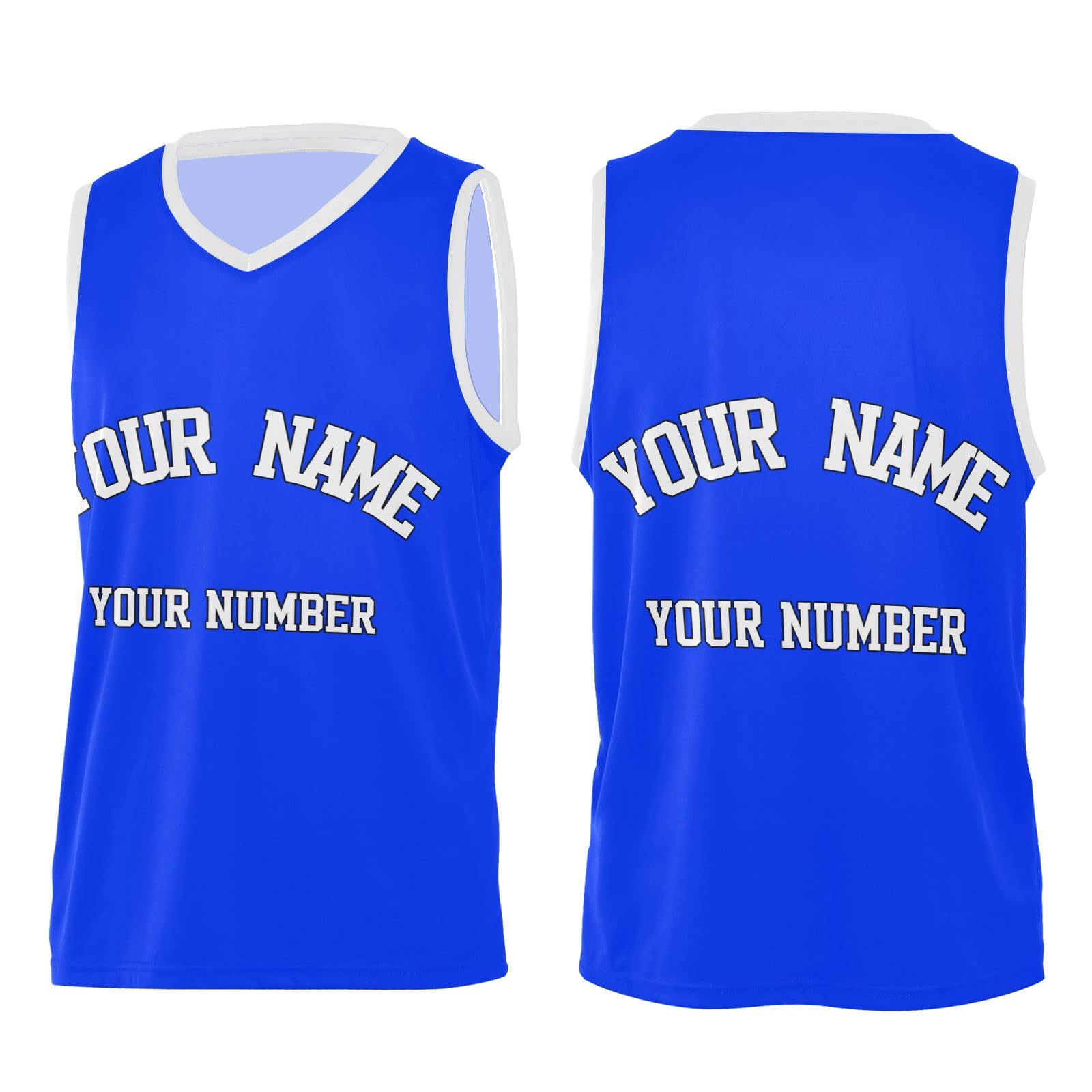 Custom Basketball Jerseys Ultramarine Personalized Team Name Number Basketball Jersey Athletic Quick Dry Shirts for Men Women