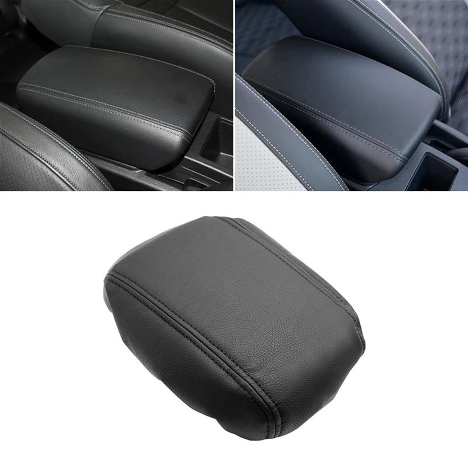 NINOMA Couverture décoration intérieure Autocollant De Couverture De Boîte D'accoudoir Commande Centrale De Voiture Couverture en Cuir De Garniture D'accoudoir pour Nissan pour Qashqai 2008 – 2017