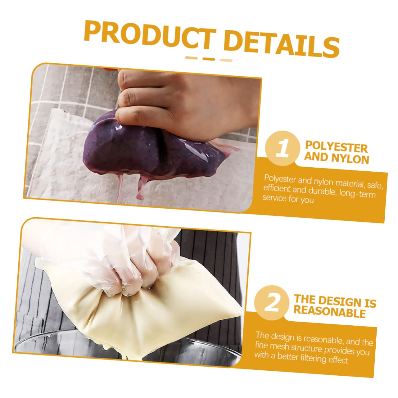 SEWACC 8piezas Bolsas Filtrante Para Pintura De Abertura Elástica Unidades Bolsa Filtrante De Malla Fina Para Pintura