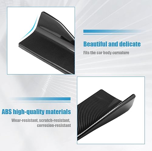 Miniatura 9 de Suvnie 2 protectores de labios para parachoques trasero, decoración exterior de automóvil, piezas de cuerpo anticolisión y molduras para divisor