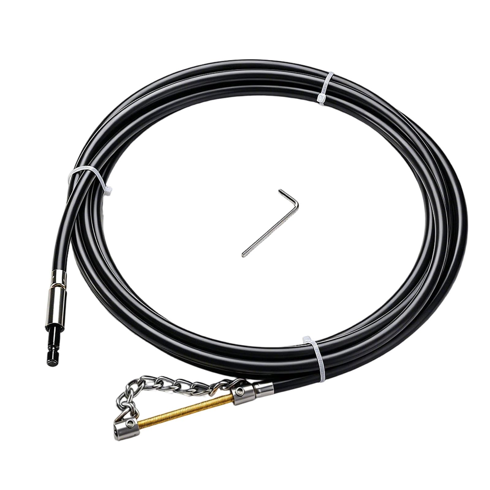 Length Drain Cleaning Chain Drain Cleaner Dredging Sewer Special Tool Flexible Drains Auger for Home Use Adjustable Length Cleaning Chain