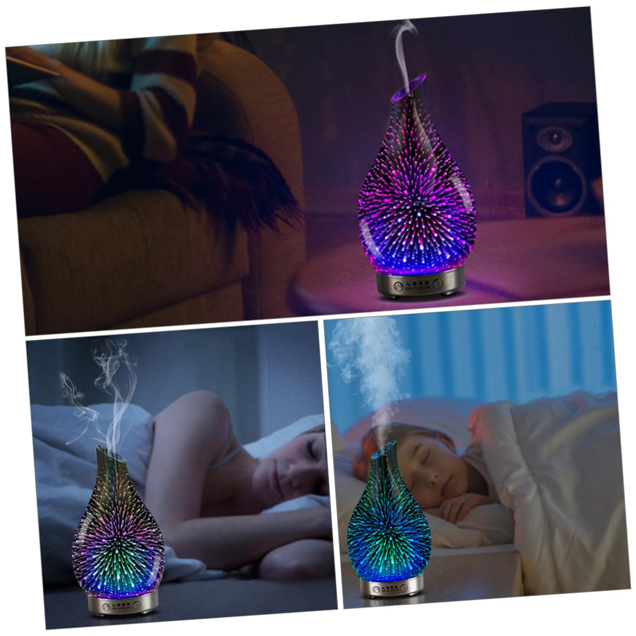 Diffusore Umidificatore Per Aromaterapia Da 1 Pz Per La Casa Diffusore Di Aromaterapia 3D Umidificatore Per Ufficio Fresco D'Aria