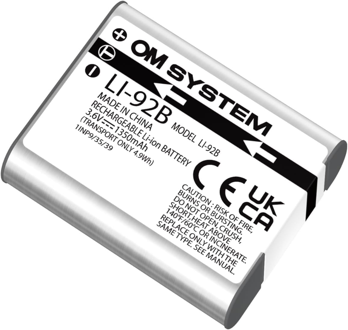 OM SYSTEM LI-92B Battery for Tough TG-7, OM SYSTEM TG-6, TG-5